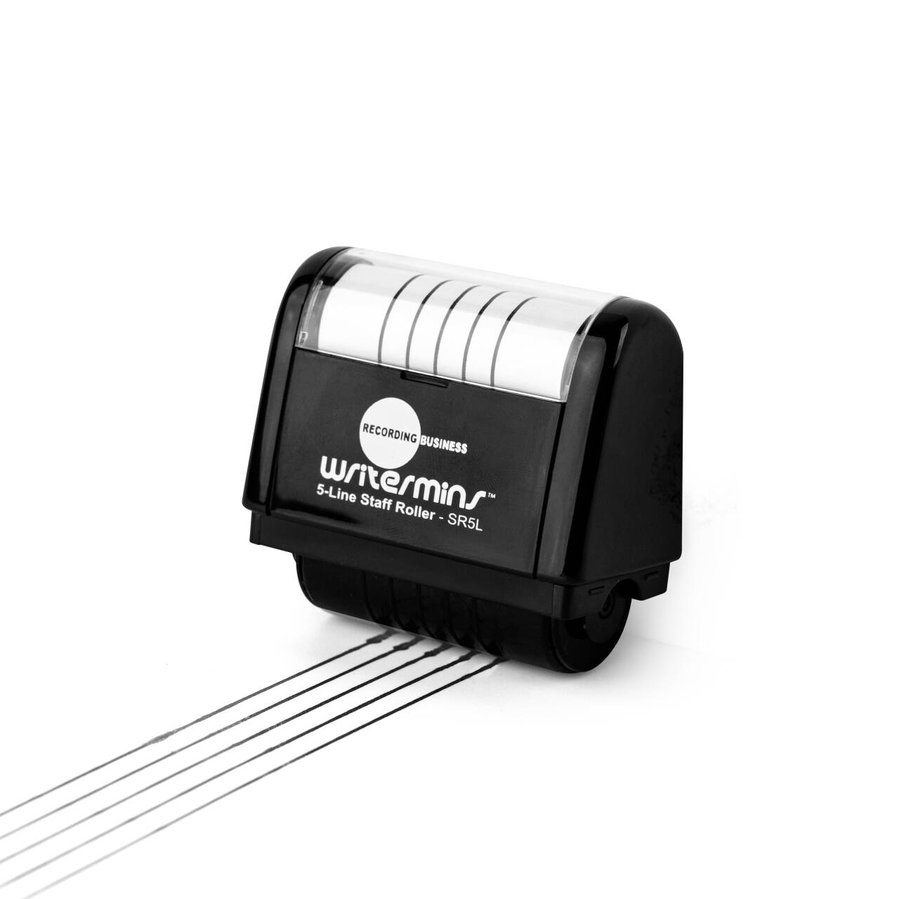 Writermins 5-Line Staff Music Roller (Black)