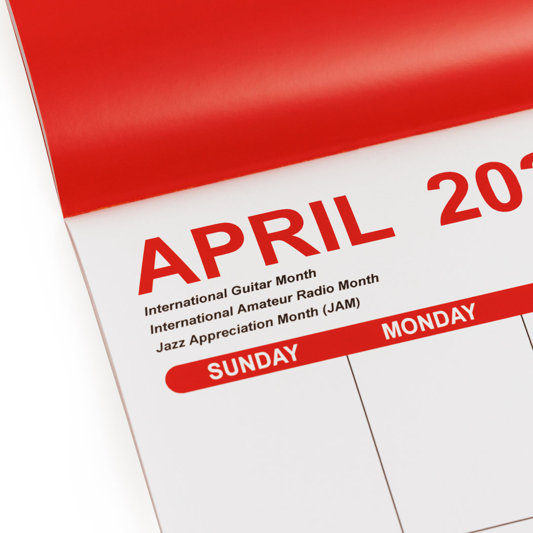 Recording Business 2025 Wall Calendar for Music/Audio Creatives & Professionals