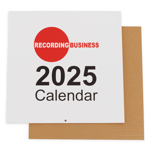 Recording Business 2025 Wall Calendar for Music/Audio Creatives & Professionals