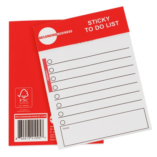 Sticky to Do List Notepad