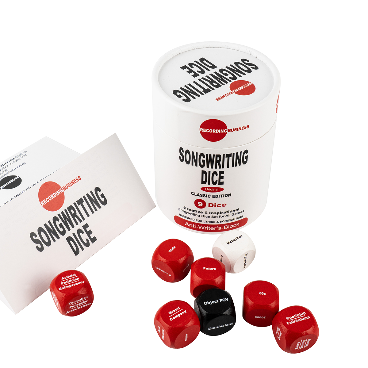 Songwriting Dice (9 Songwriting Dice for All Genres)