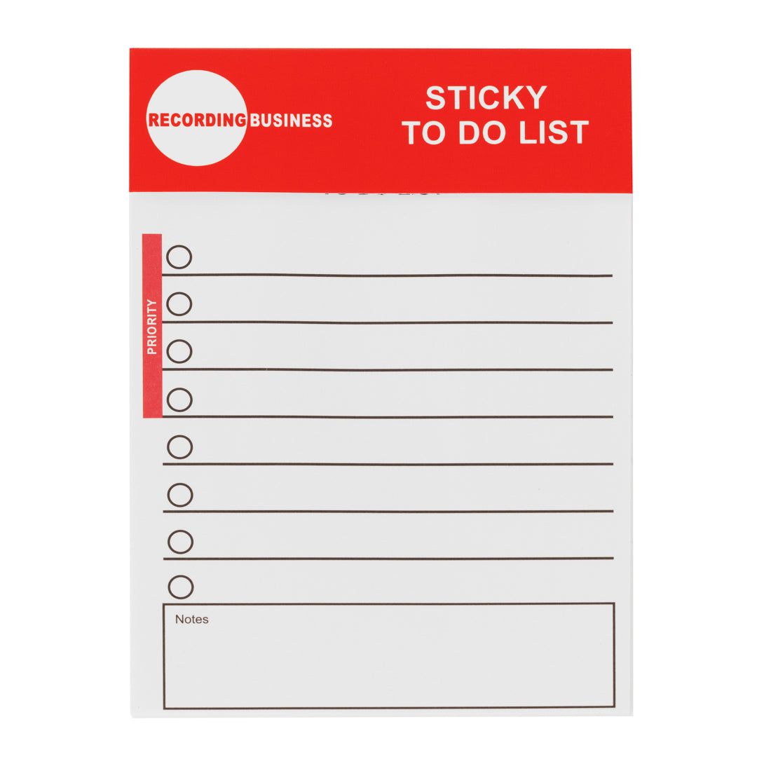 Sticky to Do List Notepad