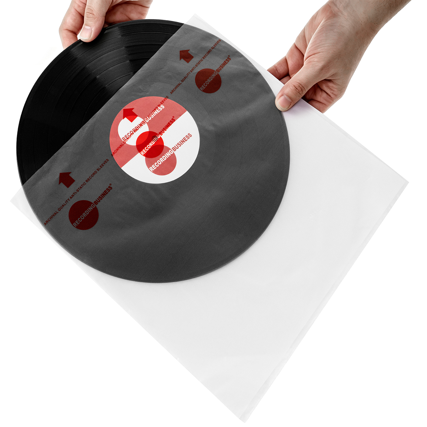 12" Vinyl LP Record Inner Sleeves (Red)