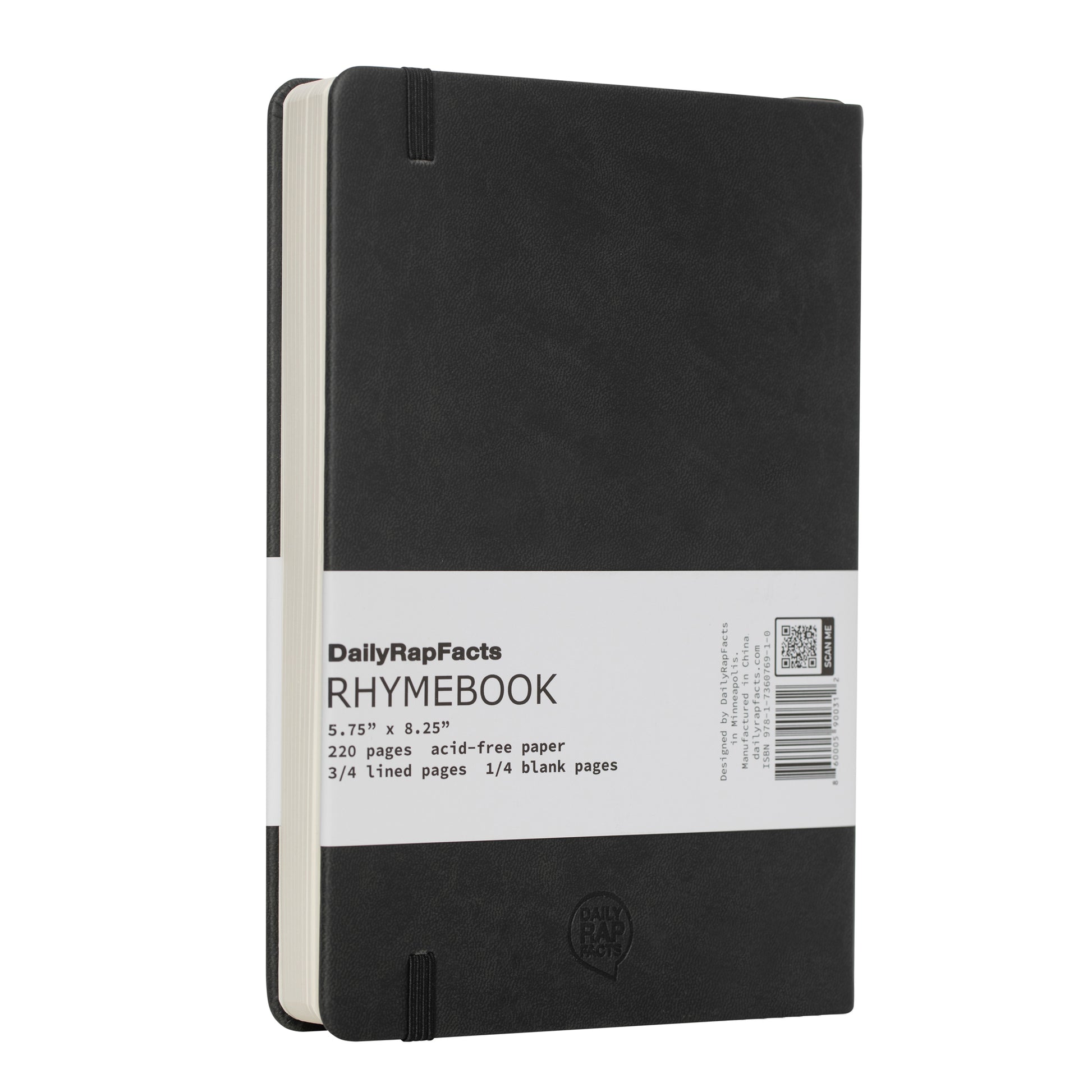 BACK SIDE OF BLACK RHYMEBOOK