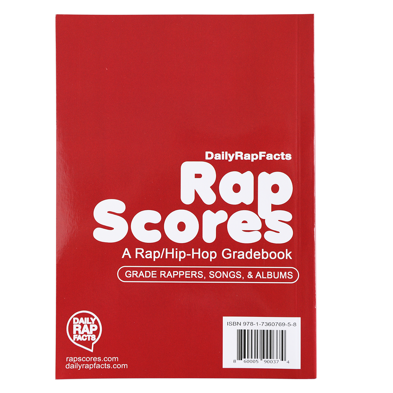 Back of Rap Scores Book