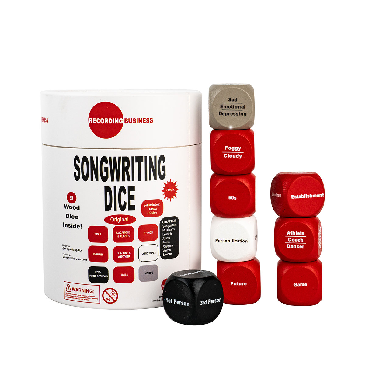 Songwriting Dice (9 Songwriting Dice for All Genres)