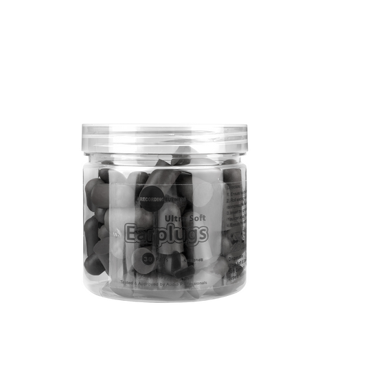 Recording Business Ultra Soft Earplugs – 30 Pairs (31 dB NRR) Black