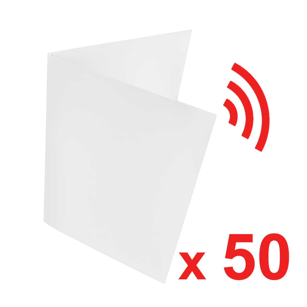 (50pcs) Blank Recordable Greeting Card
