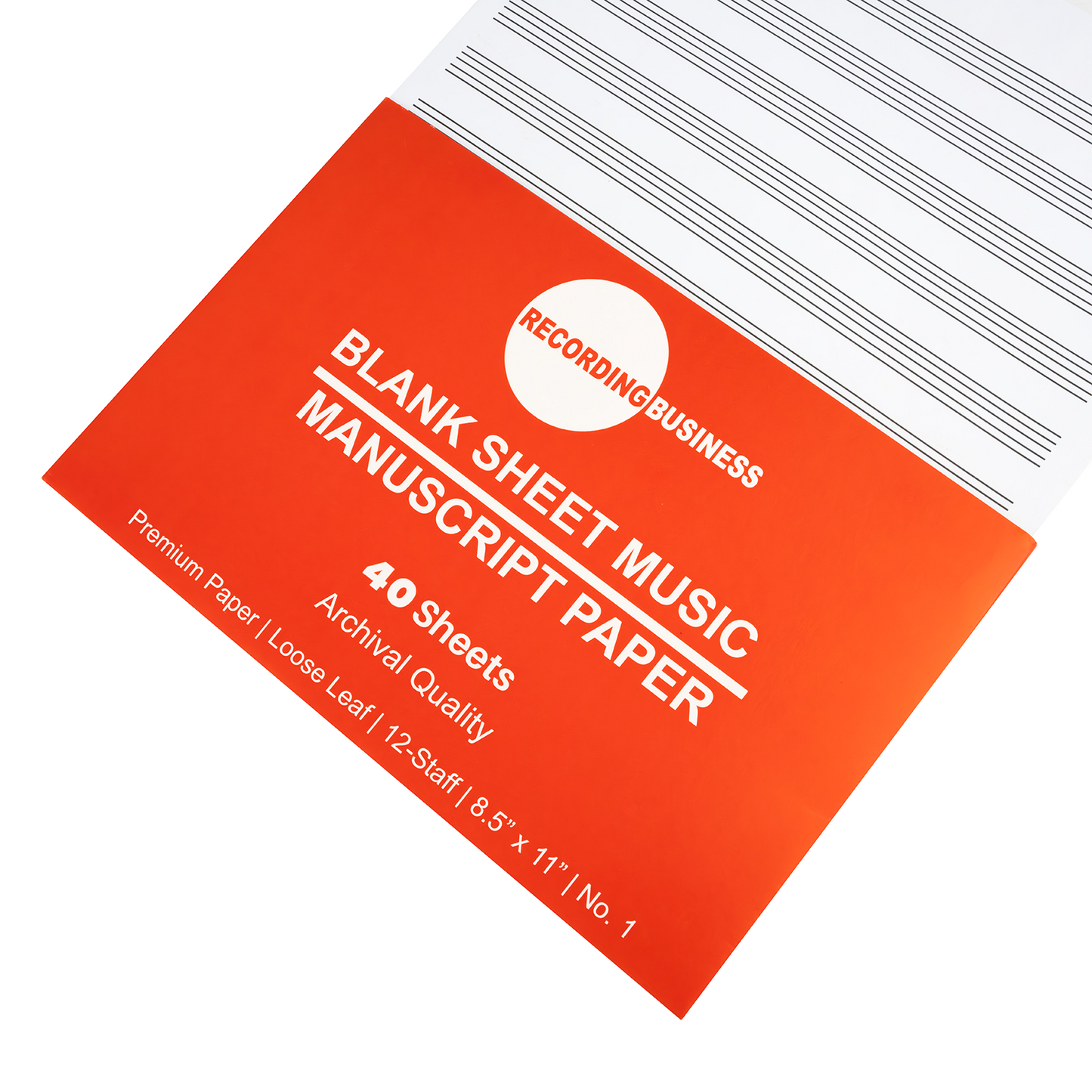 Manuscript Paper 40 Sheets Loose Leaf