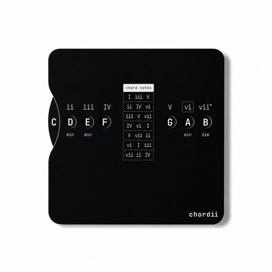 Chordii Roman Numeral Music Theory Wheel (Black)