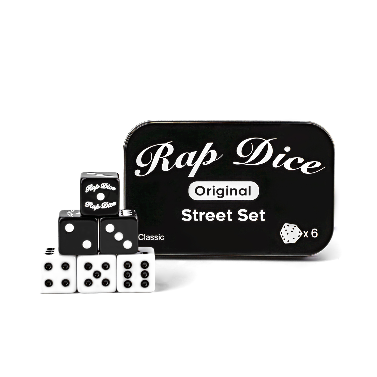 Rap Dice - Street Set (6pc-Set) 6 Sided Dice - HipHopBooks.com