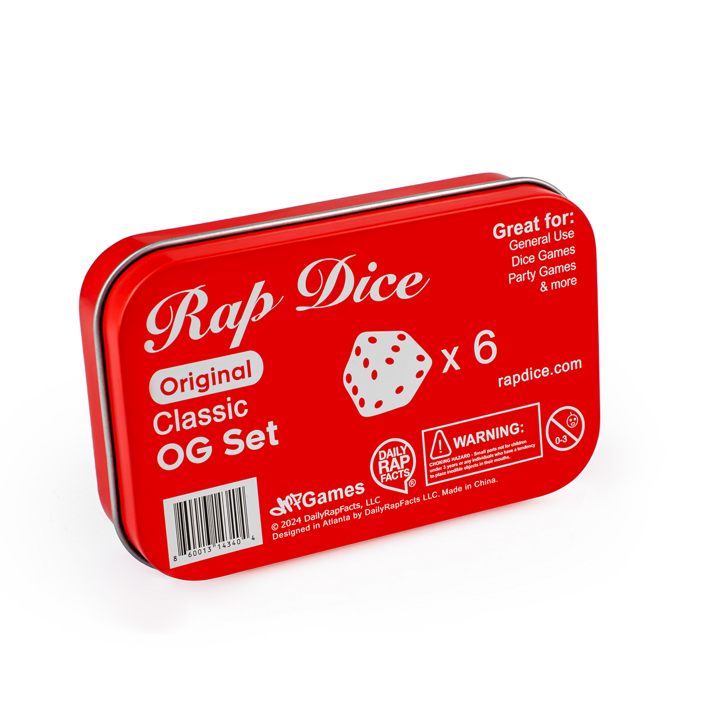 Rap Dice - OG Set (6pc-Set) 6 Sided Dice