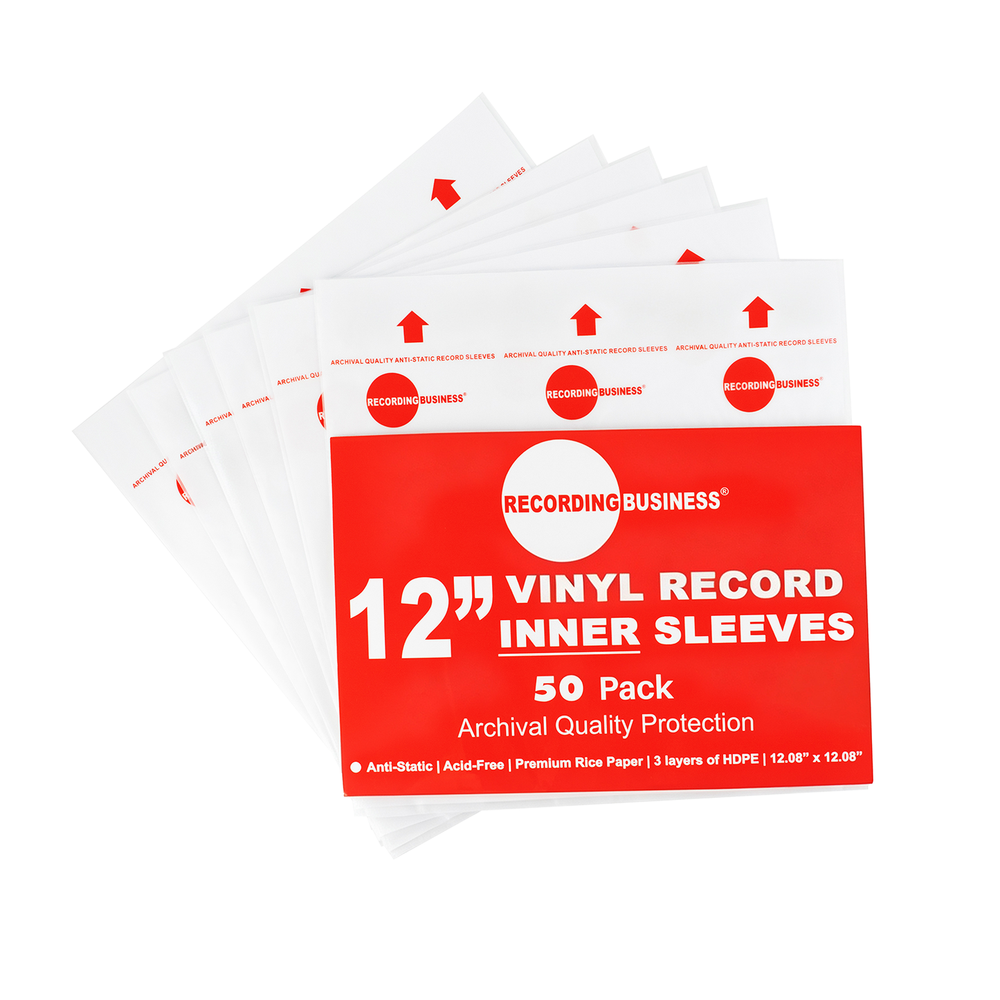12" Vinyl LP Record Inner Sleeves