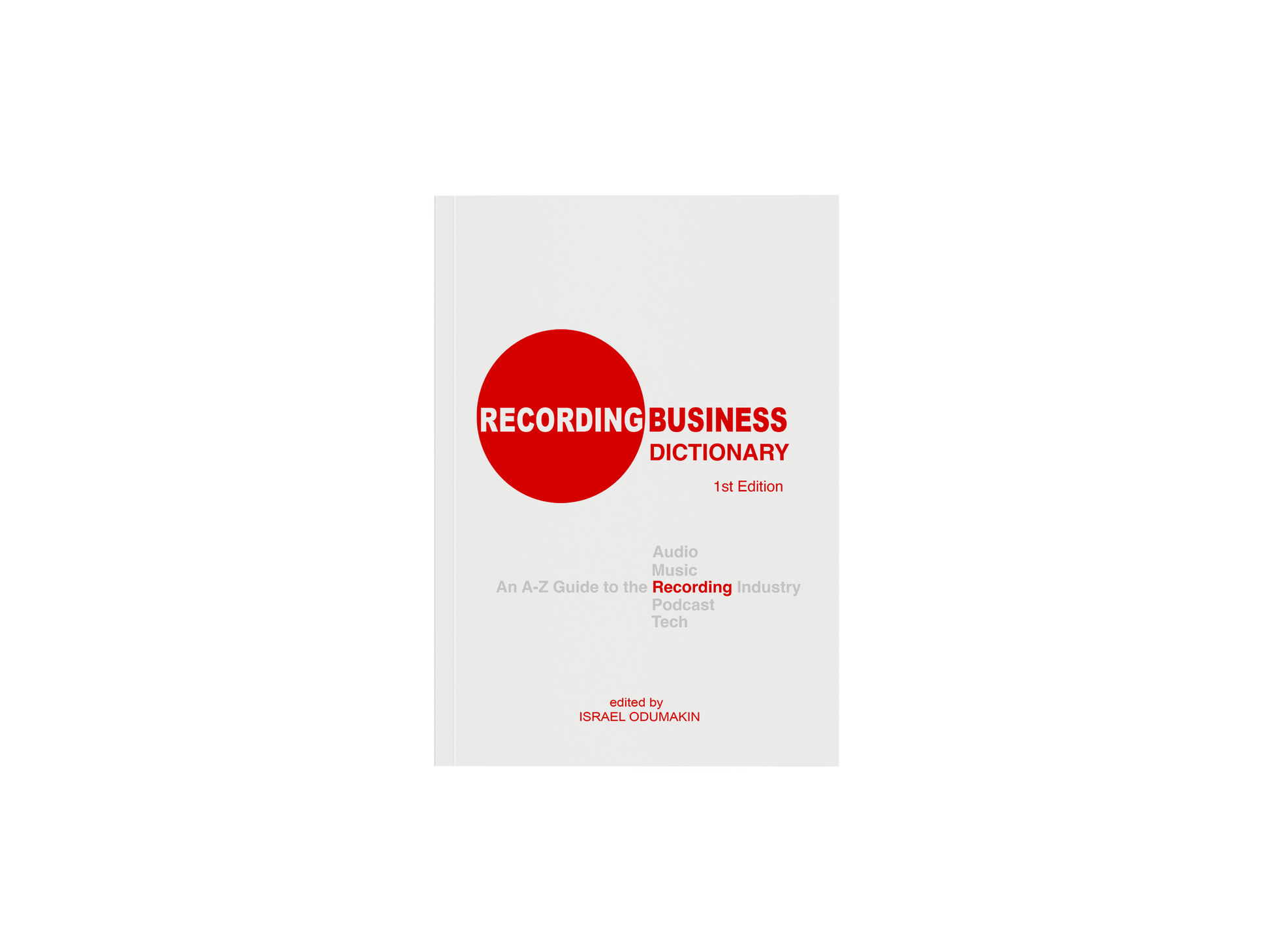 Recording Business Dictionary Book (PRE-ORDER)