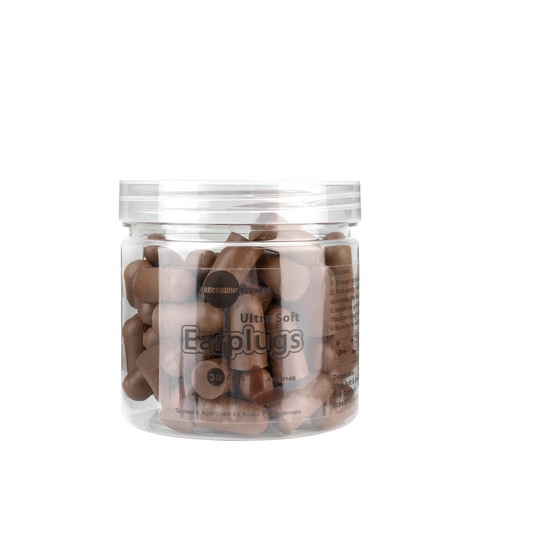 Recording Business Ultra Soft Earplugs – 30 Pairs (31 dB NRR) Brown