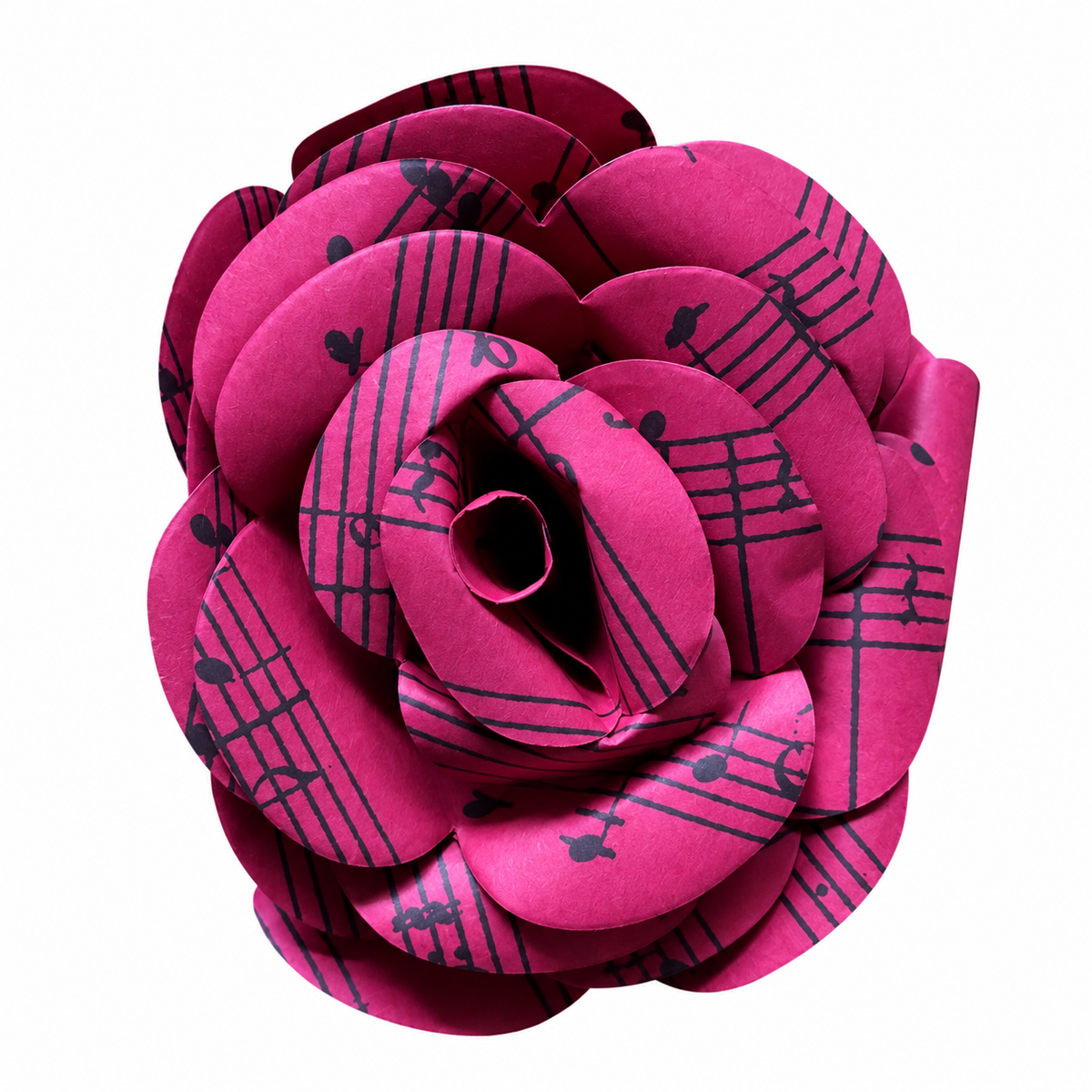 Shroses: Handmade Sheet Music Roses (Dark Pink)