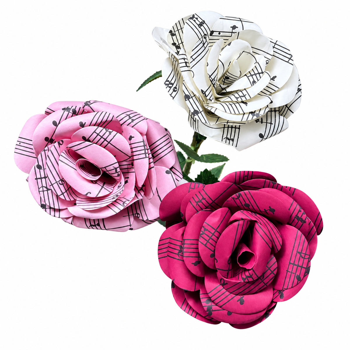 Shroses: Handmade Sheet Music Roses