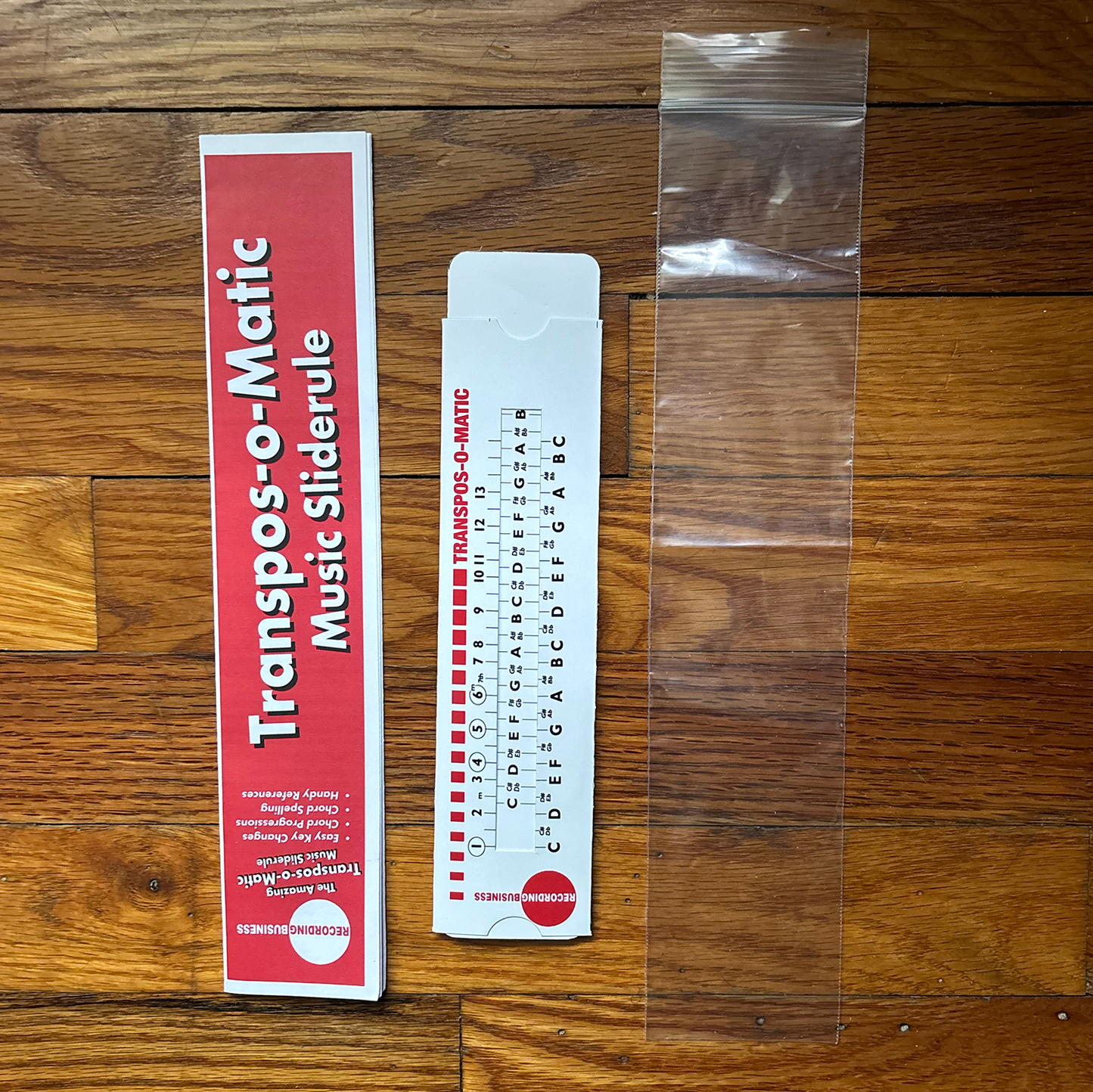 Transpos-O-Matic Music Slide Rule for Basic Music Theory