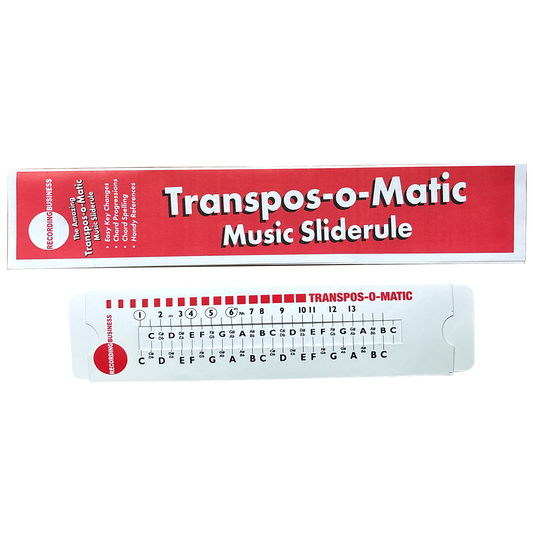 Transpos-O-Matic Music Slide Rule for Basic Music Theory