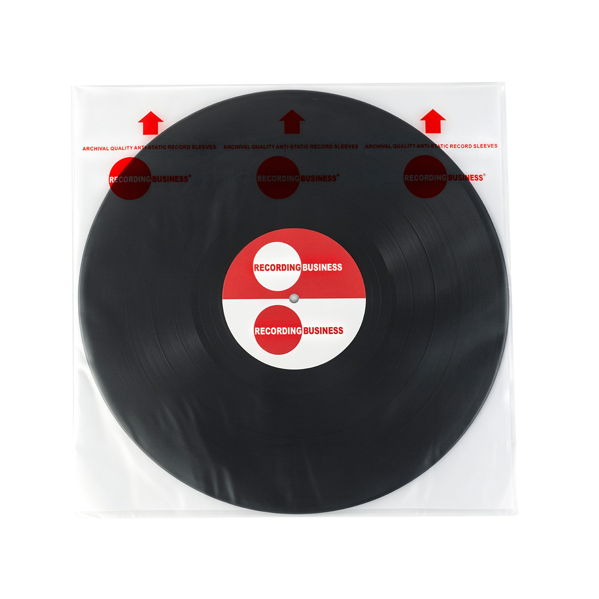 12" Vinyl LP Record Inner Sleeves (Red)