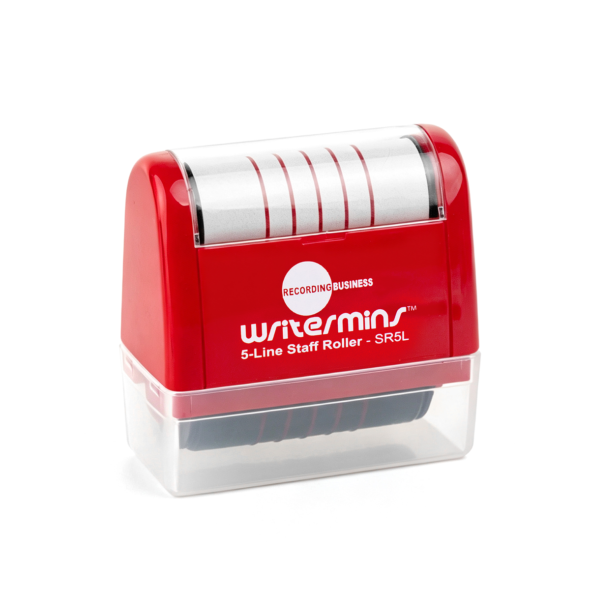 red staff roller stamp 